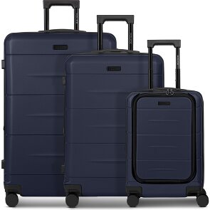 Police London 4 wheels Suitcase set 3-piece with expansion pleat