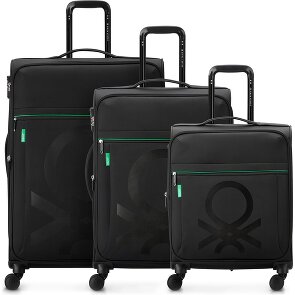 Delsey Paris x United Colors of Benetton Color Block 4-wheel suitcase set 3 pcs.