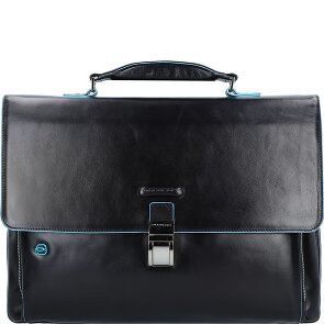 Piquadro Blue Square Briefcase II leather 40 cm laptop compartment