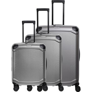 Travelite Millennium 4 wheels Suitcase set 3-piece with expansion pleat