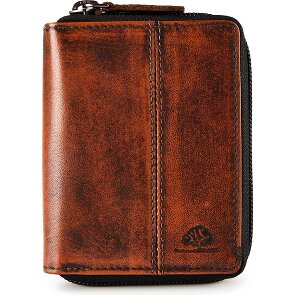 Greenburry Destressed Wallet RFID protection Leather 10.5 cm