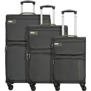 d&n Travel Line 6704 4 Roll Suitcase Set 3pcs.