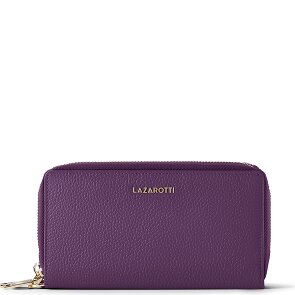Lazarotti Bologna Leather XL Double Zip-Around Wallet RFID Leather 20 cm