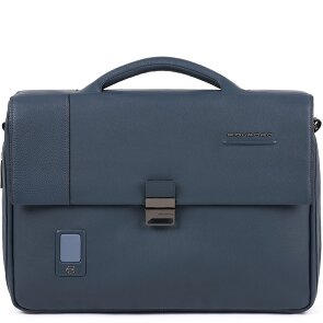 Piquadro Akron briefcase leather 42 cm laptop compartment