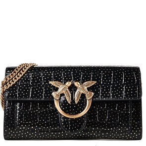 PINKO Love One Clutch purse Genuine Leather 19 cm