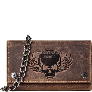 Greenburry Biker Wallet RFID protection Genuine Leather 17 cm