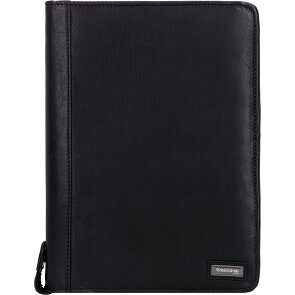 Greenland Nature Black Nappa ring folder leather 33 cm