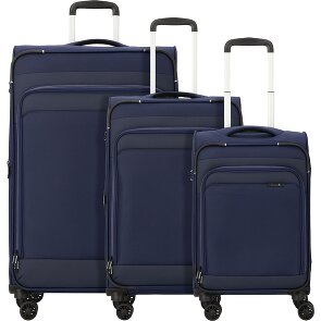 d&n Travel Line 9504 4 wheels Suitcase set 3-piece with expansion pleat