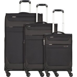 Worldpack Dublin 4 wheels Suitcase set 3-piece with expansion pleat