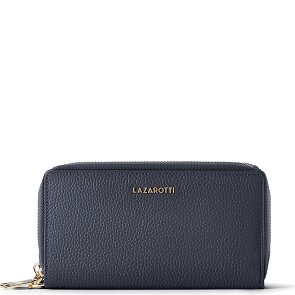 Lazarotti Bologna Leather XL Double Zip-Around Wallet RFID Leather 20 cm