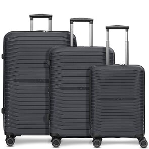 Stratic Shine 4 wheels Suitcase set 3-piece with expansion pleat
