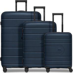 Redolz Essentials 11 4 wheels Suitcase set 3-piece with expansion pleat