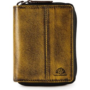 Greenburry Destressed Wallet RFID protection Leather 10.5 cm