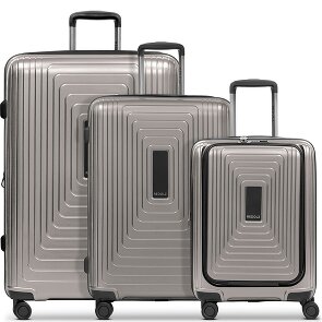 Redolz Essentials 14 4 wheels Suitcase set 3-piece with expansion pleat