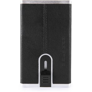 Piquadro Black Square credit card case RFID leather 6 cm