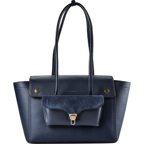 Coccinelle Double Beat Shoulder Bag Genuine Leather 33 cm
