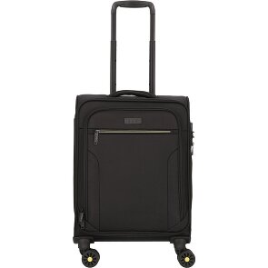 d&n Travel Line 9704 4 wheels Cabin trolley S 55 cm with expansion pleat