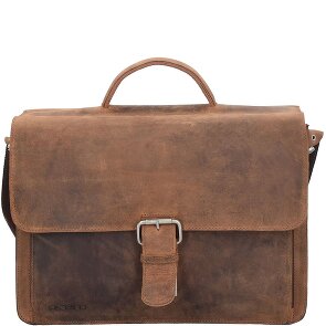 Plevier Retro Newton Briefcase Leather 41 cm Laptop compartment