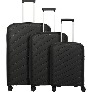 Travelite Burano 4 wheels Suitcase set 3-piece with expansion pleat