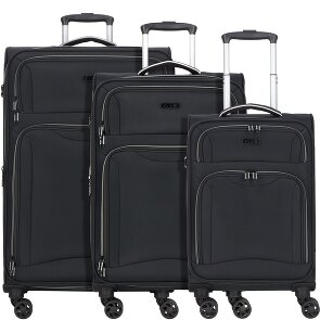 d&n Travel Line 9204 4 wheels Suitcase set 3-piece with expansion pleat