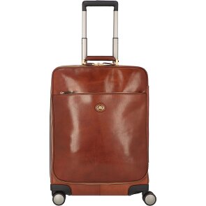 The Bridge Viaggio 4 roll cabin trolley leather 53 cm