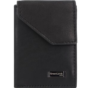 Greenland Nature Black Nappa wallet RFID leather 7 cm Greenland Nature Black Nappa wallet RFID leather 7 cm