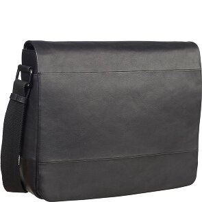Leonhard Heyden Hamburg Messenger leather 38 cm laptop compartment