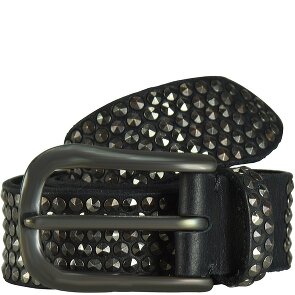 b.belt Studded belt leather 85 cm