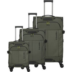 Travelite Briize 4 wheels Suitcase set 3-piece with expansion pleat