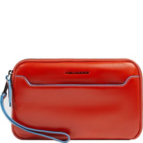 Piquadro Blue Square Clutch purse Genuine Leather 21 cm