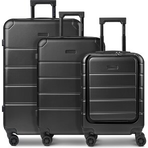 Police Dublin 4 wheels Suitcase set 3-piece Expandable