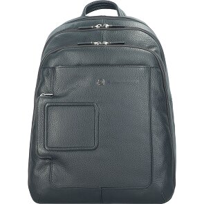 Piquadro Vibe backpack leather 43 cm laptop compartment