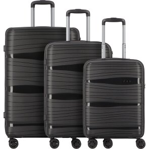 d&n Travel Line 4300 4 wheels Suitcase set 3-piece