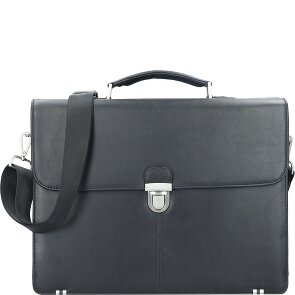 Esquire Oxford briefcase leather 41 cm laptop compartment