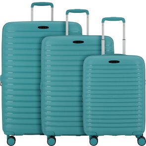 d&n Travel Line 4500 4 wheels Suitcase set 3-piece with expansion pleat