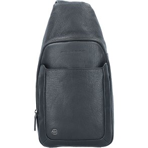 Piquadro Black Square shoulder bag leather 20 cm