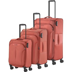 Travelite Croatia 4 wheels Suitcase set 3-piece with expansion pleat
