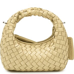 LES VISIONNAIRES Greta Micro weave Handbag Leather 20 cm