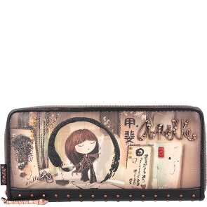 Anekke Shoen Black Wallet RFID protection 21 cm