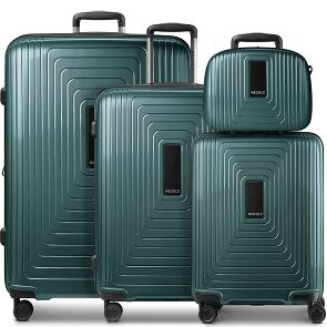 Redolz Essentials 14 4-wheel suitcase set + beauty case 4 pcs. with stretch fold