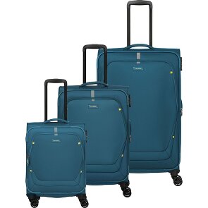 Travelite Umbria 4 wheels Suitcase set 3-piece with expansion pleat