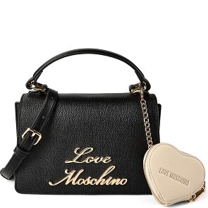 Love Moschino Heart Charm Handbag Genuine Leather 21 cm