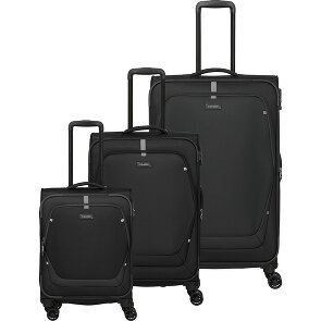 Travelite Umbria 4 wheels Suitcase set 3-piece with expansion pleat