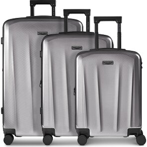 Police New York 4 wheels Suitcase set 3-piece Expandable
