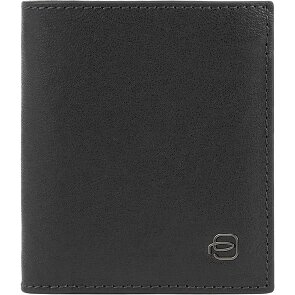 Piquadro Black Square Wallet RFID protection Leather 8.5 cm