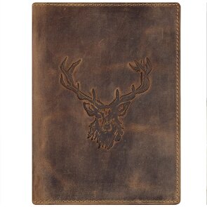 Greenburry Vintage deer identity card case leather 12 cm