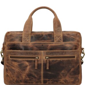 Greenburry Vintage Briefcase Leather 38 cm Laptop compartment Greenburry Vintage Briefcase Leather 38 cm Laptop compartment
