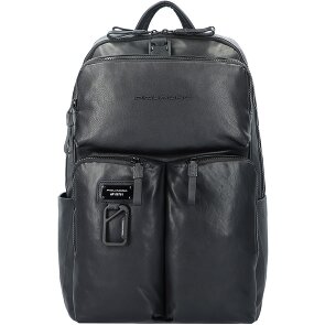 Piquadro Harper backpack leather 48 cm laptop compartment