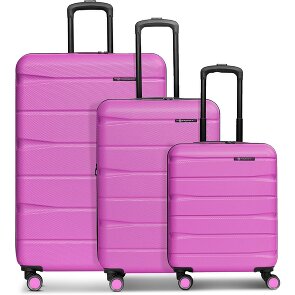Franky Munich 4.0 4-wheel suitcase set 3-piece with stretch fold