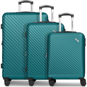 Check.In Paradise 2.0 4 wheels Suitcase set 3-piece with expansion pleat